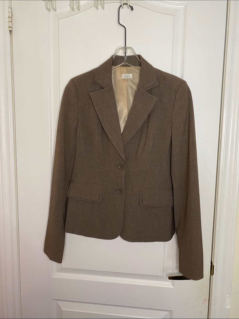 Suzy Shier Women's Brown Tailored Blazer